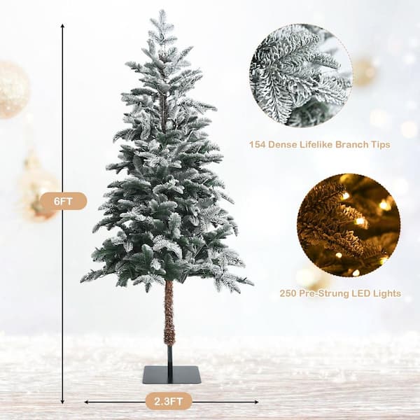 6Ft Prelit Artificial Full Christmas Tree Remote Control, 400 Changing  Lights