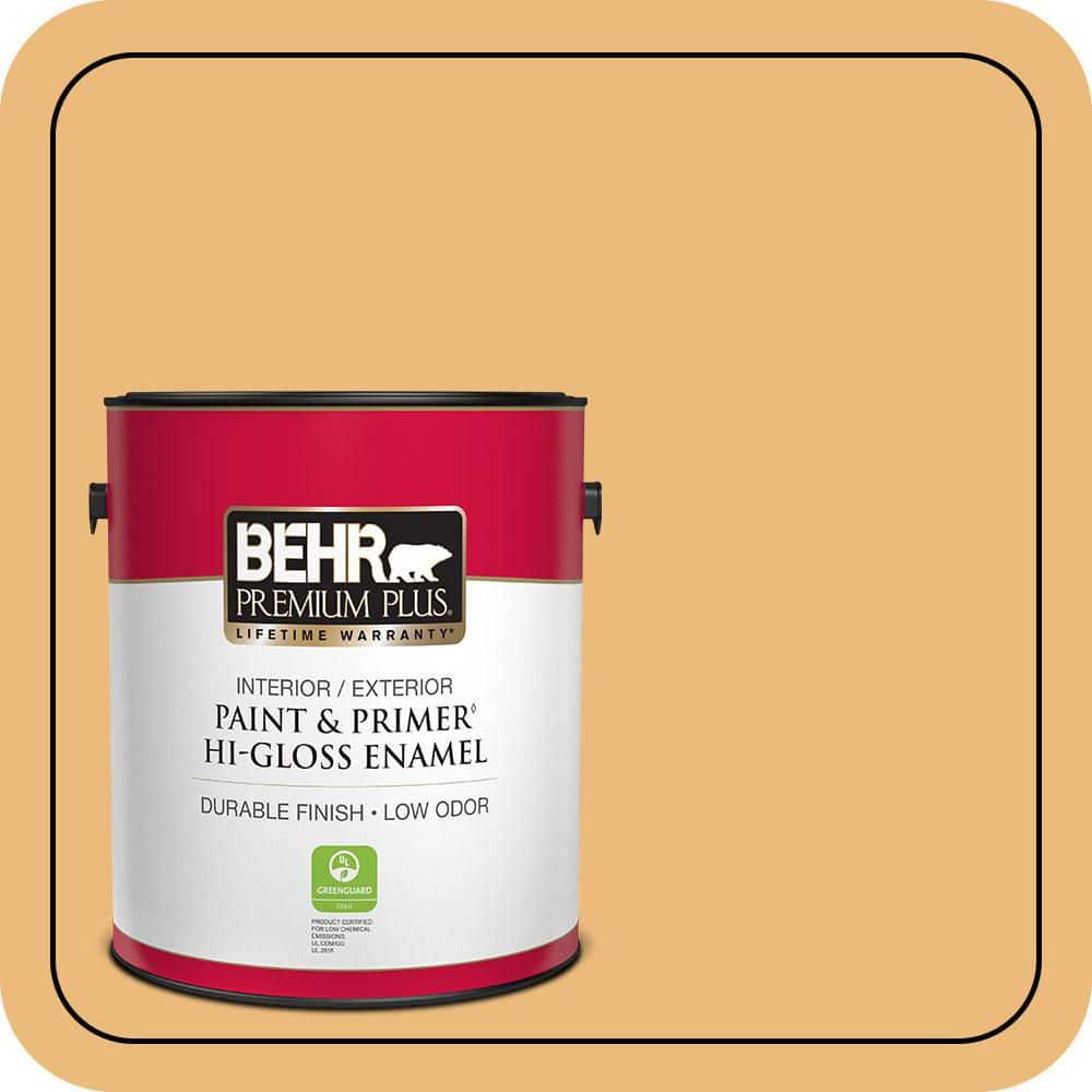 1 gal. #BXC-61 Early Harvest Hi-Gloss Enamel Interior/Exterior Paint & Primer price history on PriceWatchPro