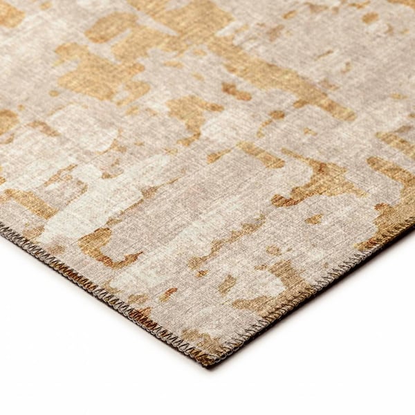 Evolve Khaki 1 ft. 8 in. x 2 ft. 6 in. Abstract Accent Rug