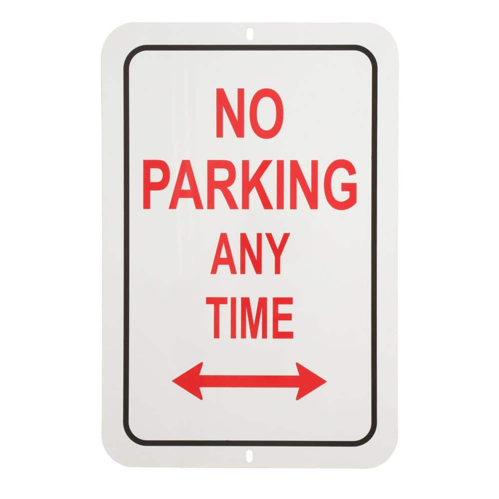 18 in. x 12 in. Aluminum No Parking Any Time Sign price history on PriceWatchPro