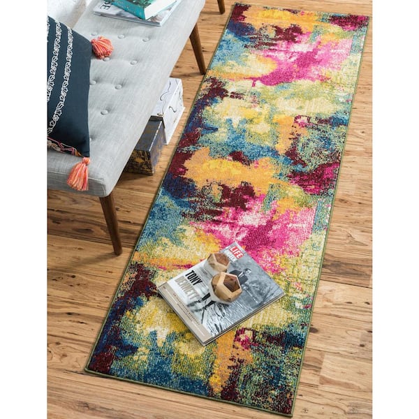Estrella Barris Multi 2' 7 x 10' 0 Runner Rug