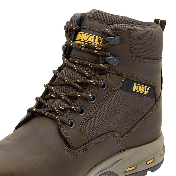 DEWALT Men s Halogen Lite Waterproof 6 in. Work Boot Steel Toe Brown Size 10.5 DXWP99050M BCH 105 The Home Depot