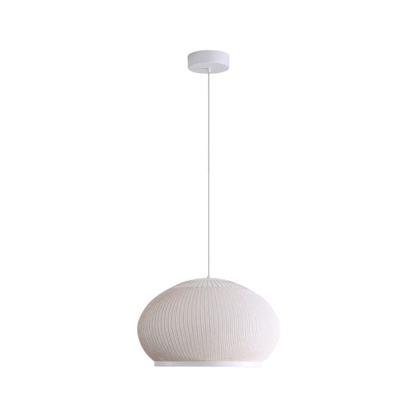 Tela 36-Watt 5 Light Sand Yellow Integrated LED Pendant Light with Sand Yellow Shade