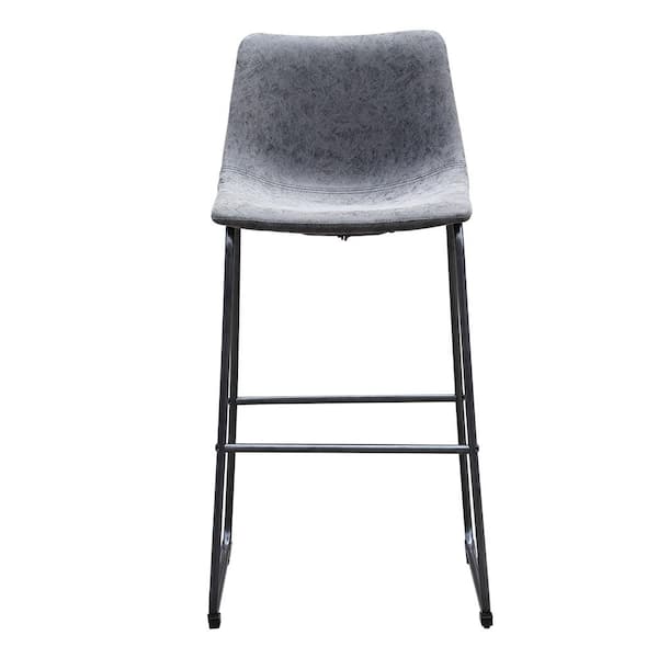 Maypex 29 In. Charcoal Bar Stool (Set of 2)