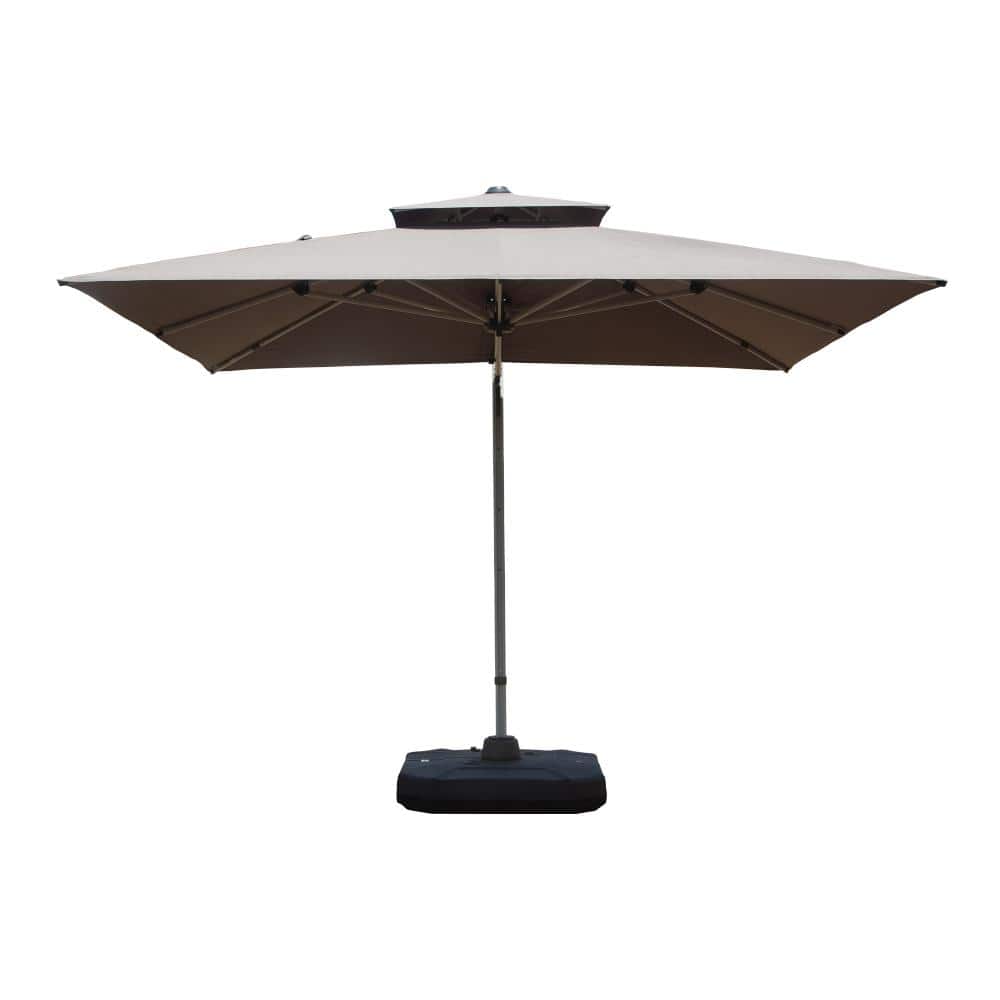 10'X10' Square Cantilever Umbrella with Center Pole, Gray (Base Not Included) price history on PriceWatchPro