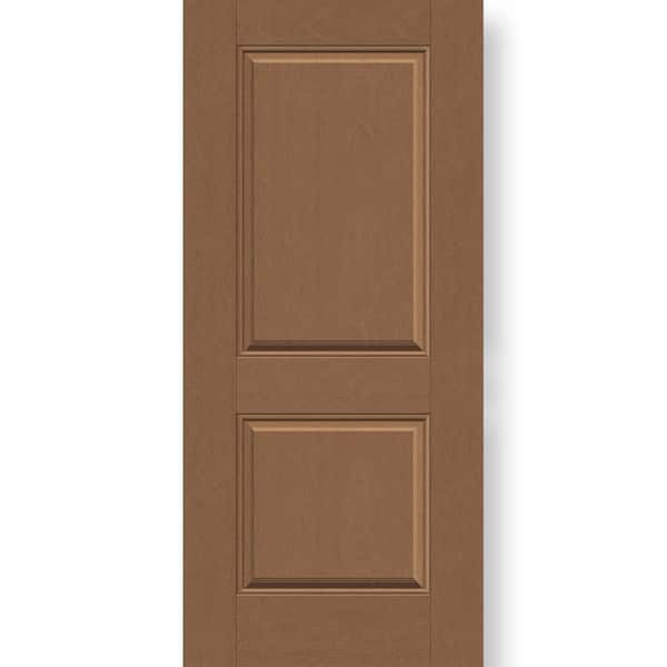 Steves & Sons Regency 36 in. x 80 in. Universal Handing 2P Squaretop Autumn Wheat Stain Fiberglass Front Door Slab