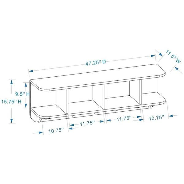 Troyes Brown 5-Hook Wall Mounted Coat Rack with Storage