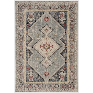 Linon Home Decor Harlem Cream and Gray 2 ft. x 10 ft. Runner rug THDR4627 -  The Home Depot