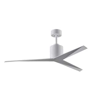 Eliza 56 in. Indoor/Outdoor Gloss White Ceiling Fan with Remote Control and Wall Control