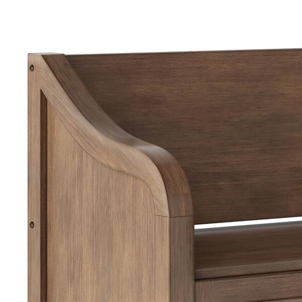 Simpli Home Acadian SOLID WOOD 48 inch Wide Transitional Entryway Storage  Bench in Rustic Natural Aged Brown AX2370-RNAB - Best Buy