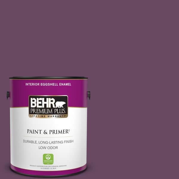 BEHR PREMIUM PLUS 1 gal. #680D-7 Bunchberry Eggshell Enamel Low Odor Interior Paint & Primer