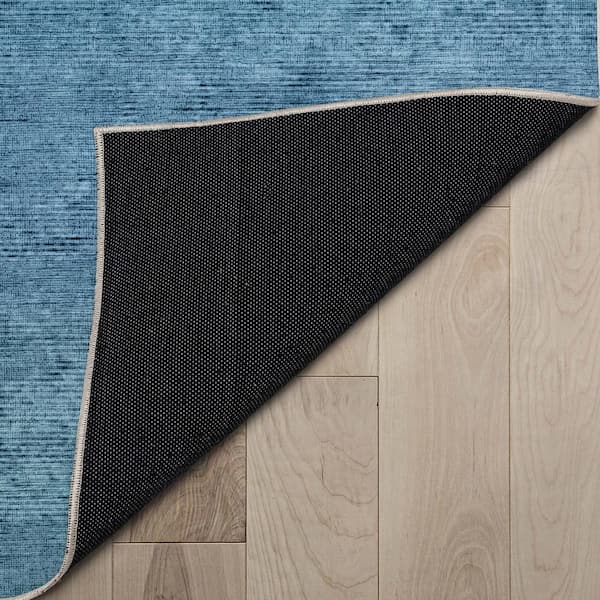 Well Woven Modern Vinatge Tile Print Blue Non-Skid Backing Area Rug - 3'3  x 4'7 - Bed Bath & Beyond - 18608302