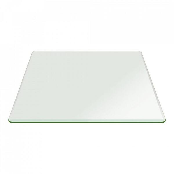 Fab Glass and Mirror 52 in. Clear Round Glass Table Top, 1/2 in. Thickness  Tempered Beveled Edge Polished 52RT12THBEAN - The Home Depot