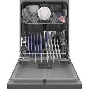 24 in. Built-In Tall Tub Front Control Dishwasher in Stainless Steel with Sanitize, Dry Boost, 55 dBA
