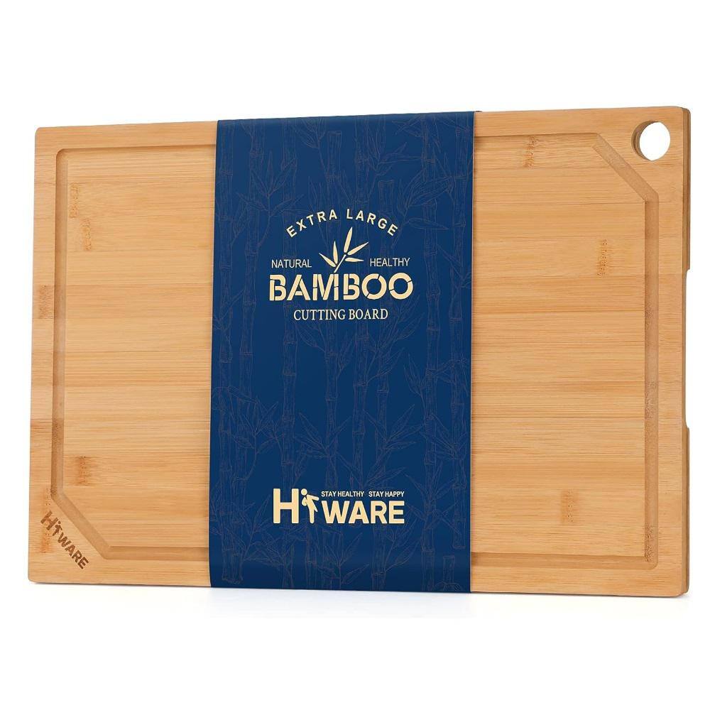 Wooden Cutting Board With Storage Vegetable Meat Fish Bamboo Wood Chopping  Tray 