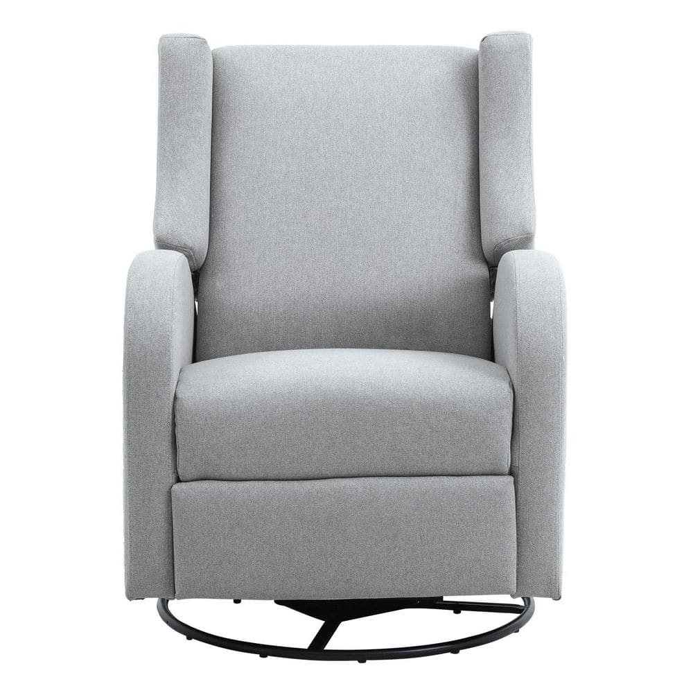 Electronic Power Recliner and Swivel Glider, Metal Gray Swivel Glider Outdoor Rocking Chair with USB Port, Gray Cushion price history on PriceWatchPro