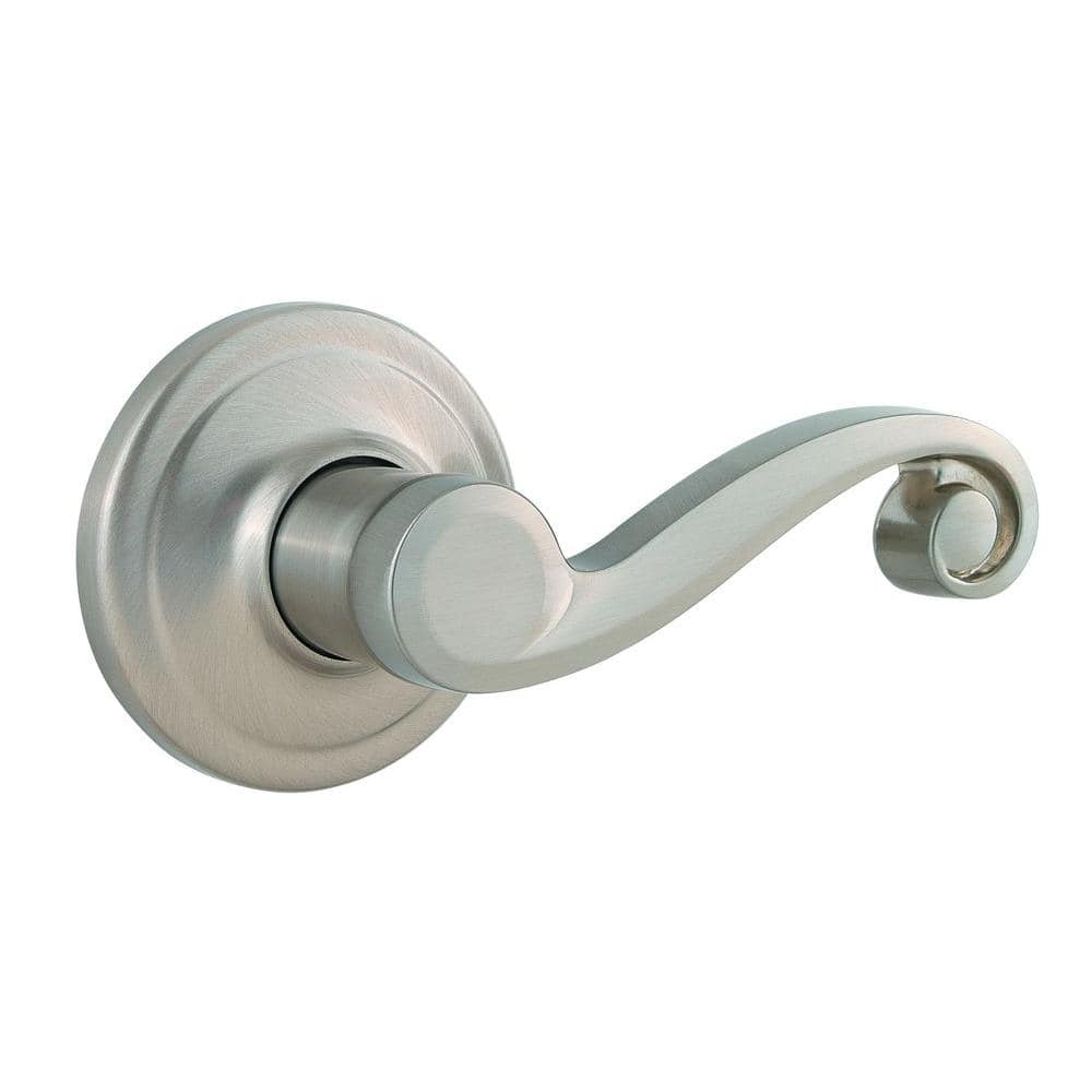 Kwikset Lido Satin Nickel Right-Handed Half-Dummy Door Lever with