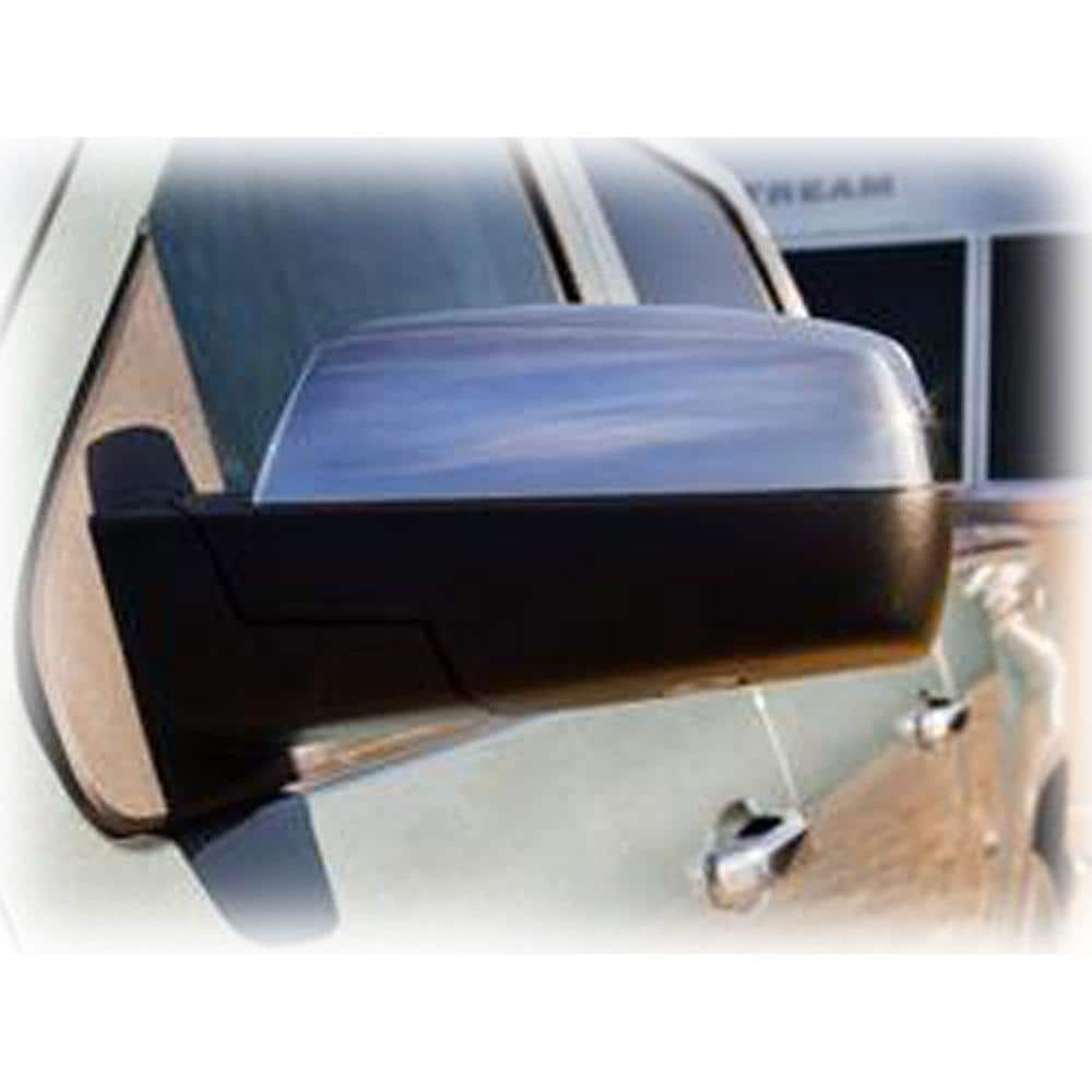 Right Door Mount Large Vehicle Towing Mirror in Brushed Finish