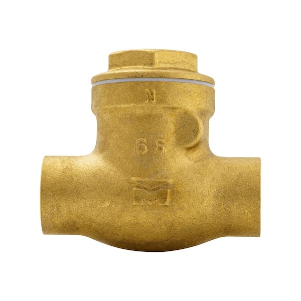 1/2 in. Brass Sweat x Sweat Solder Swing Check Valve