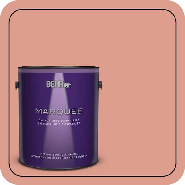 BEHR MARQUEE 1 gal. #210D-4 Medium Terracotta Eggshell Enamel Interior Paint & Primer
