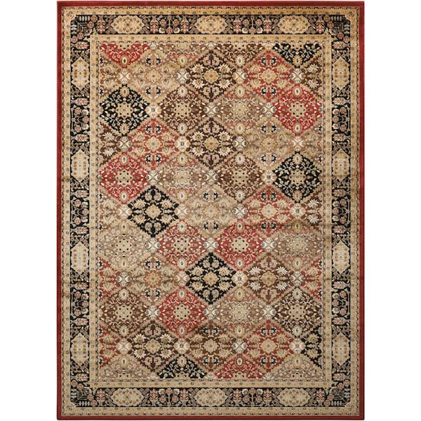 Delano Multicolor 7 ft. x 9 ft. Persian Traditional Area Rug