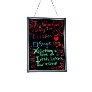 24 in. x 32 in. LED Illuminated Business Sign Hanging Message Writing Board