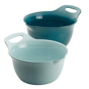 Tools and Gadgets 2-Piece Light Blue and Teal Nesting Mixing Bowl Set