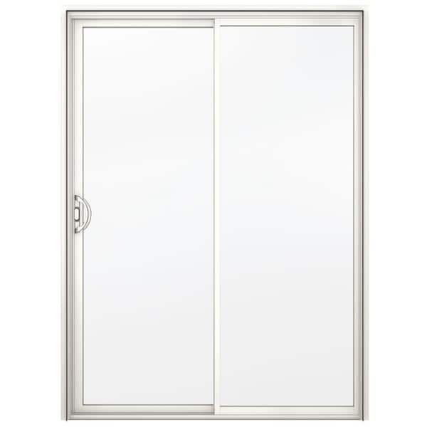 JELD-WEN 72 in. x 80 in. A-200 Series White Painted Aluminum Left-Hand Full Lite Sliding Patio Door