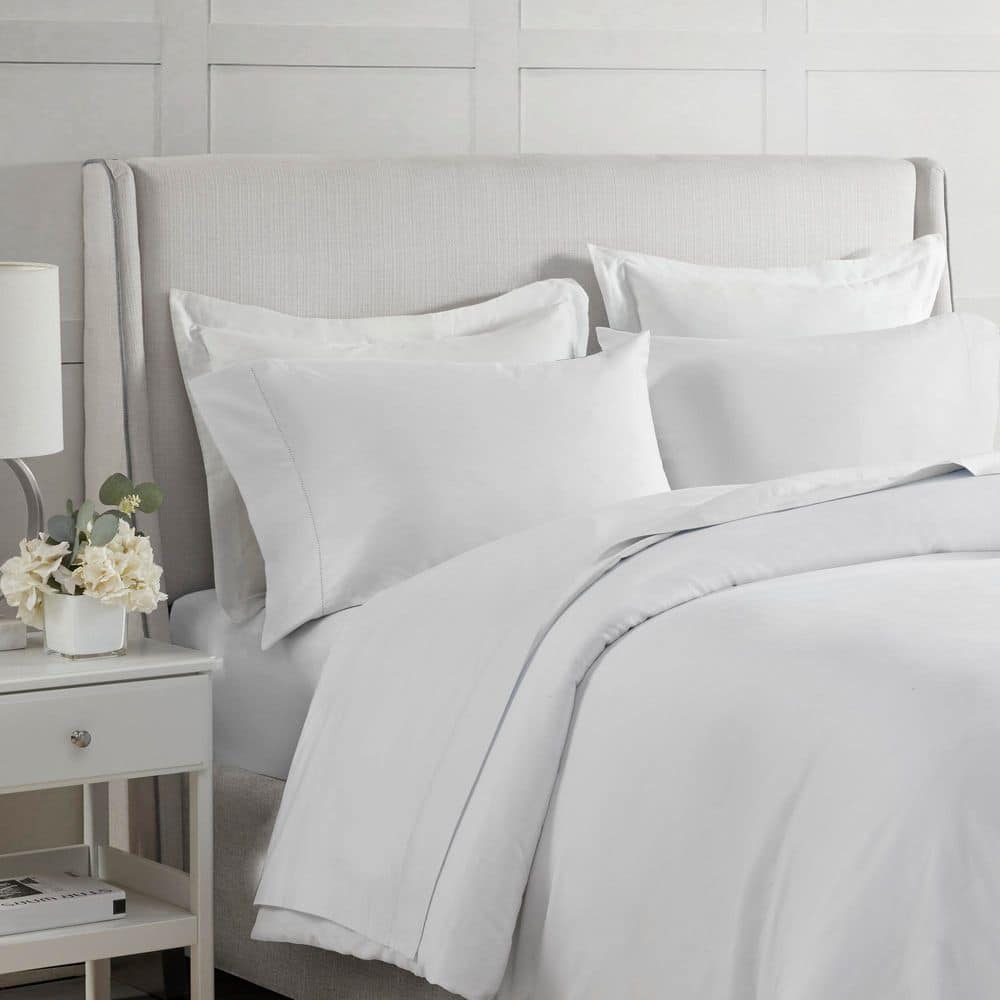 Queen White Egyptian Cotton Deep Pocket Sheet Set