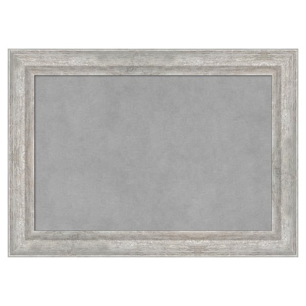 Amanti Art Angled Silver 21 in. x 15 in. Framed Magnetic Board