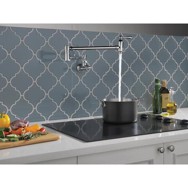 Traditional Wall-Mounted Potfiller in Chrome