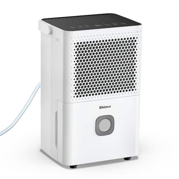 30 pt. 1,500 sq.ft. Portable Dehumidifier in White with Auto Defrost, Activated Carbon Filter, Timer, Automatic Shutoff