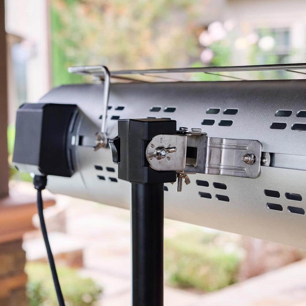 Kenmore Silver Electric Patio Heater with Tripod and Remote