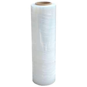 Stretch Wrap with Hand Saver for Moving Packing Shipping 9in 1000ft Industrial White Shrink Wrap Roll 
