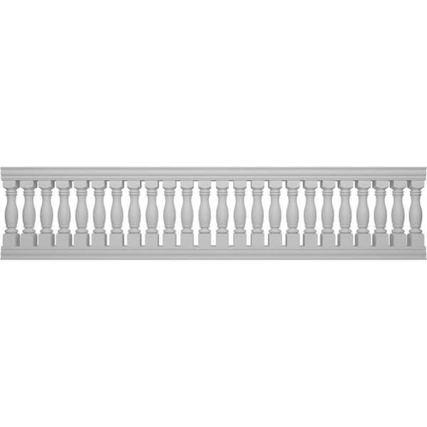 Ekena Millwork Fiberthane Embassy Balustrade 168 in. L x 40 in. H Fiberglass Railing Kit