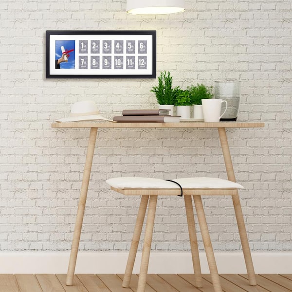 5 in. x 7 in./12.7 cm x 17.7 cm Black 13-O School Years Collage Picture Frame