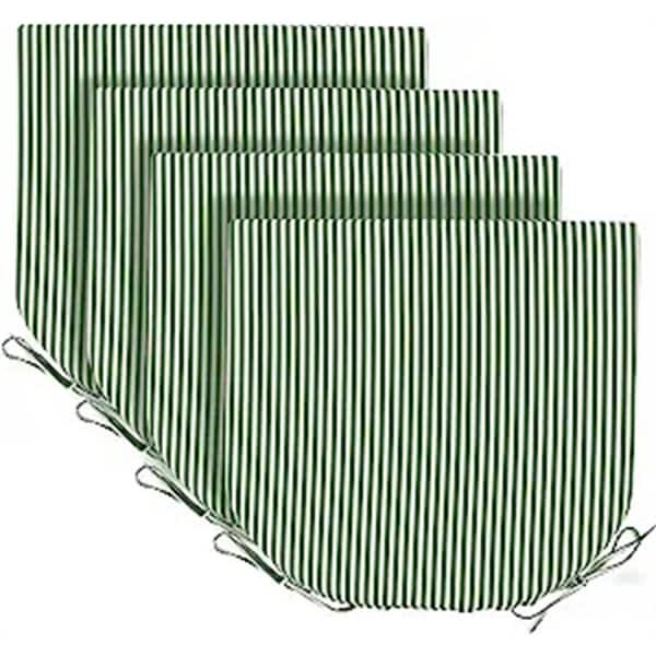 Unbranded Outdoor Chair Cushions for Patio Furniture - Round Corner Outdoor Chair Cushions, Throw Pillow (Set of 4)
