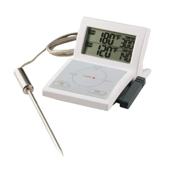 Maverick 2-in-1 White LCD Food Thermometer