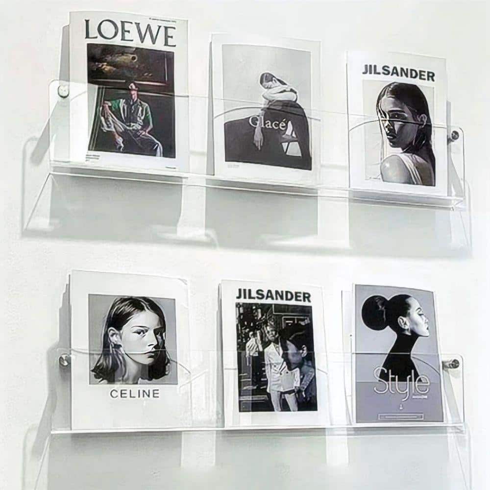 フクれいみシェルフ clear-magazine-racks-
