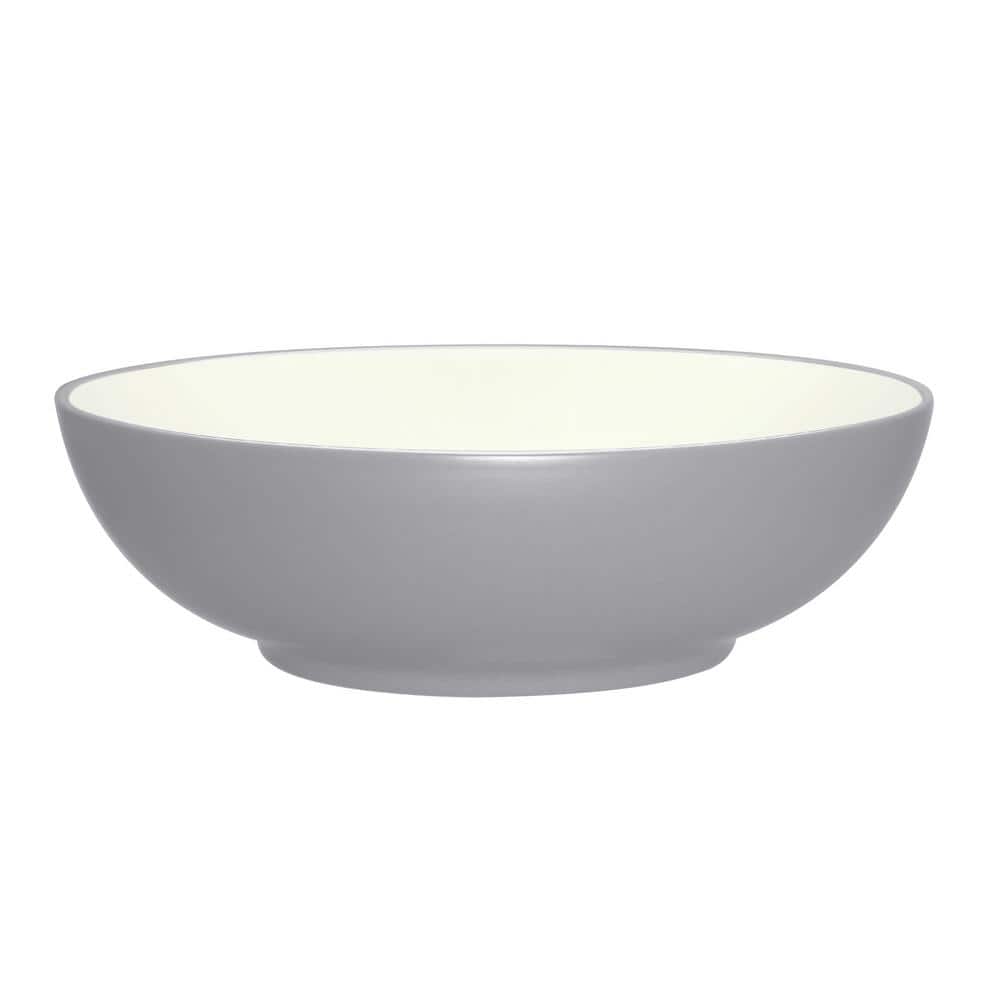 Noritake Colorwave Slate Grey Stoneware Round Vegetable Bowl 9-1/2 in., 64 oz -  5107-426
