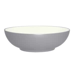 Colorwave Slate 9.5 in., 64 fl. oz. (Gray) Stoneware Round Vegetable Bowl