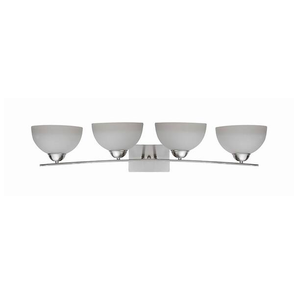 Filament Design 4-Light Satin Steel Bath Light