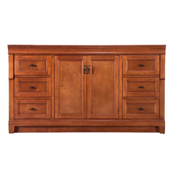 Home Decorators Collection Naples 60 in. W x 21.63 in. D x 34 in. H Bath Vanity Cabinet without Top in Warm Cinnamon