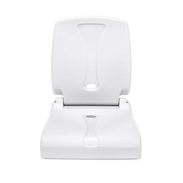Step2 Flip Seat White Resin Indoor/Outdoor Portable and Foldable Chair with Handle
