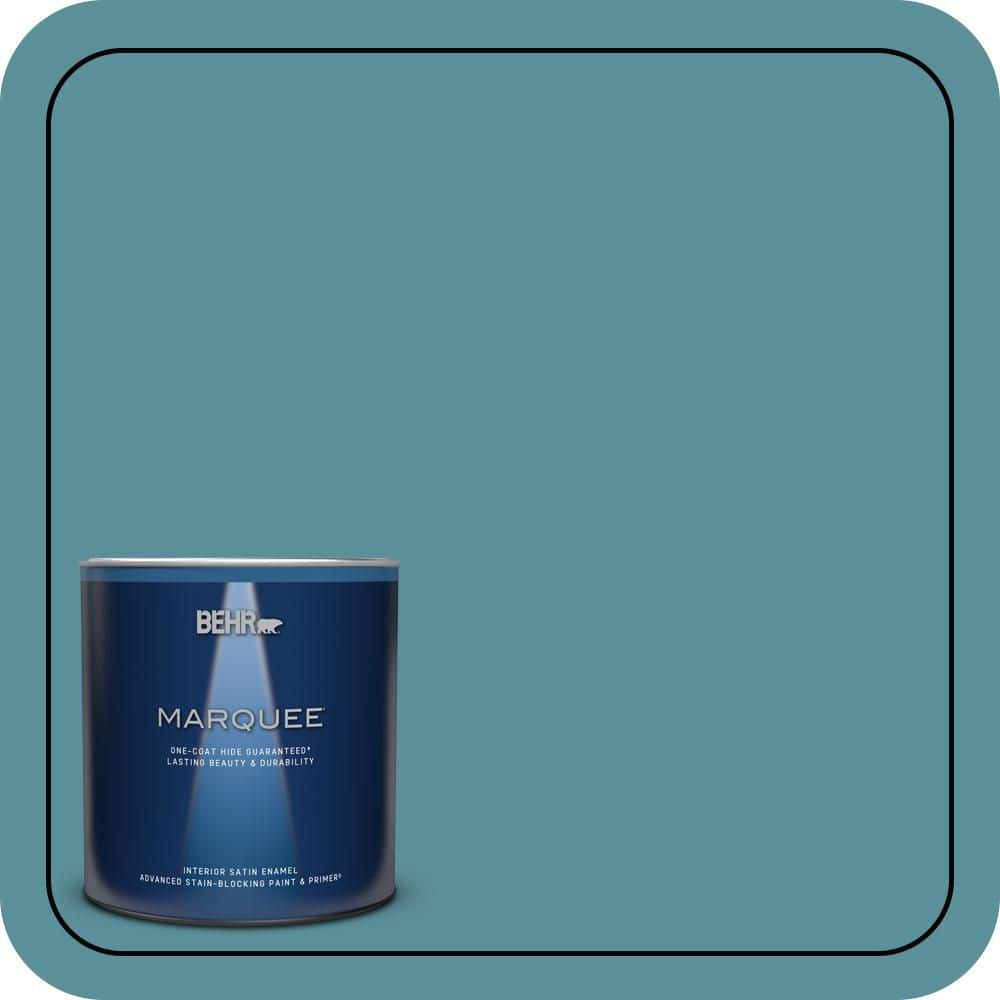 1 qt. Home Decorators Collection #HDC-AC-23A Cabana Blue One-Coat Hide Satin Enamel Interior Paint & Primer price history on PriceWatchPro
