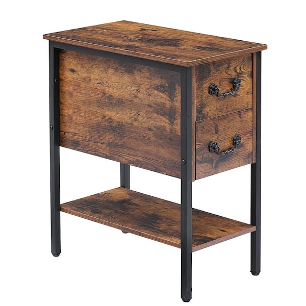 24'' Tall 2 store - Drawer End Table/24'' H X 11.8'' W X 23.6'' D