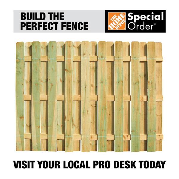 6 Ft X 8 Ft Pressure Treated Pine Shadowbox Fence Panel 105817 The Home Depot 6 Ft X 8 Ft Pressure Treated Pine Shadowbox Fence Panel 105817 The Home Depot