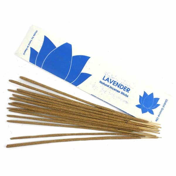 Global Craft All-Natural Brown Lavender Stick Incense (2 Packs)
