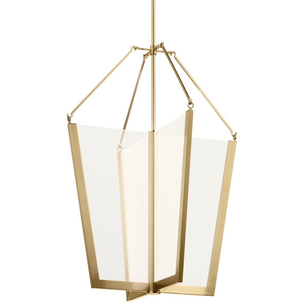 Calters Champagne Gold Acrylic LED Foyer Pendant