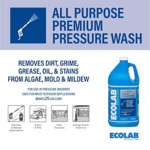 1 Gal. All Purpose Premium Pressure Wash Concentrate, Removes Stains on Patios, Cars, Wood and Utility Trailers